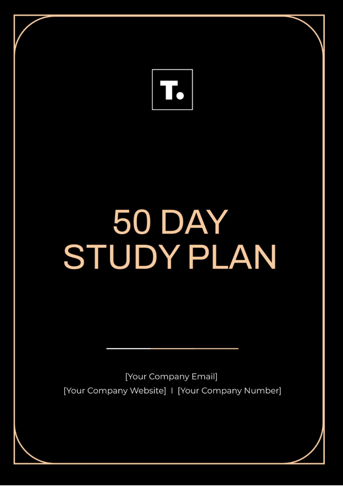 50 Day Study Plan Template - Edit Online & Download