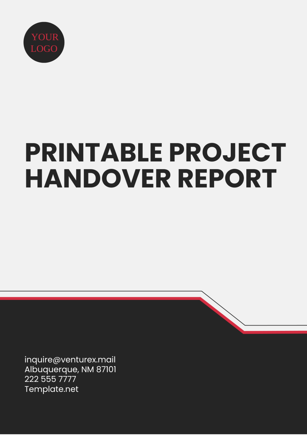 Printable Project Handover Report Template - Edit Online & Download