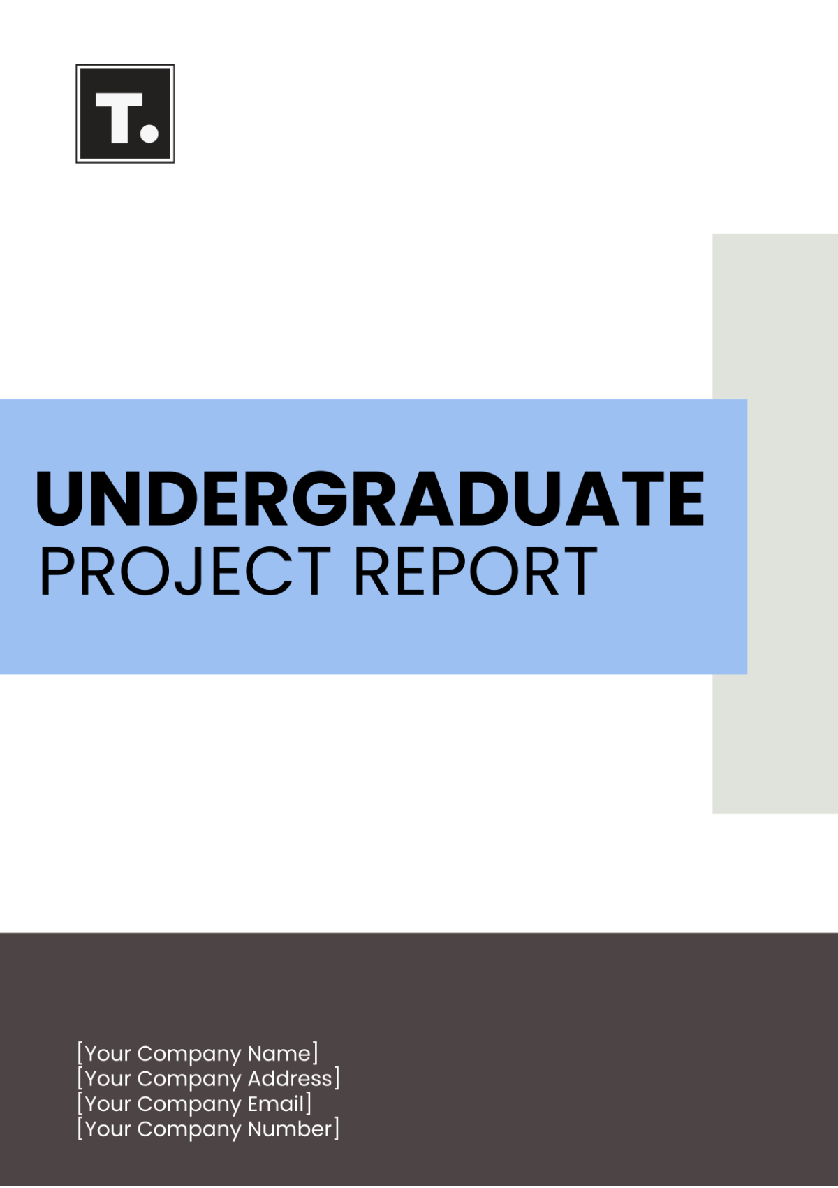 Undergraduate Project Report Template - Edit Online & Download