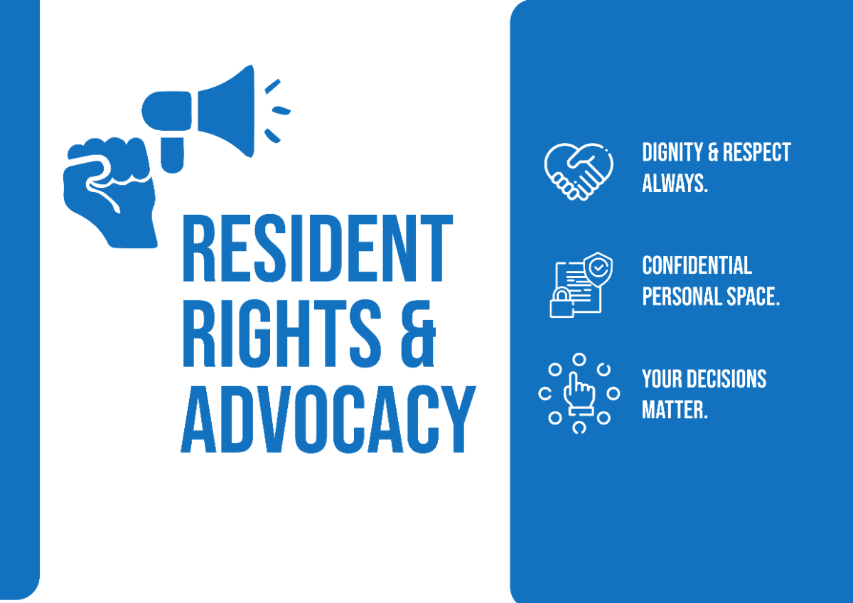 Resident Rights and Advocacy Information Signage