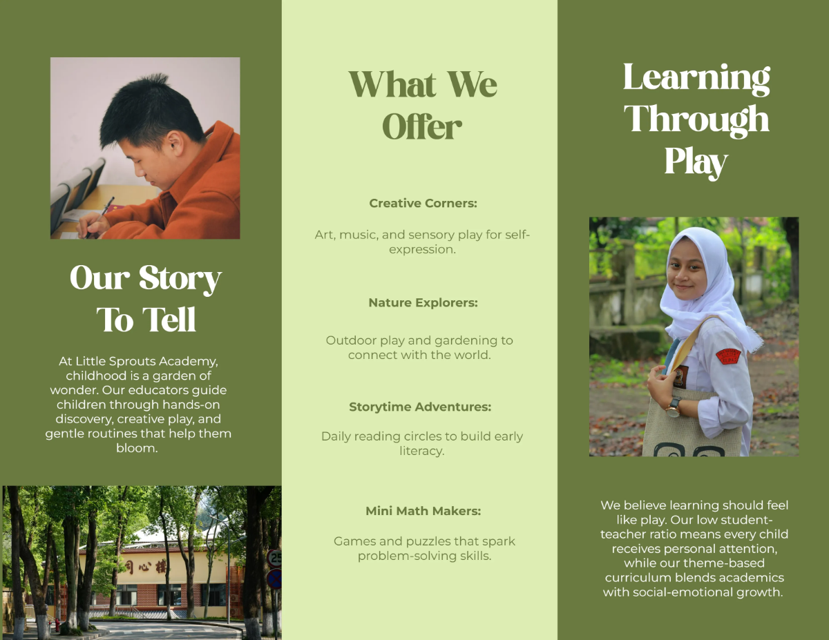 Free Kindergarten Brochure Template to Edit Online Free Kindergarten Brochure Template to Edit Online