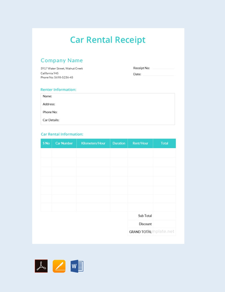 82 free receipt templates pdf word excel psd