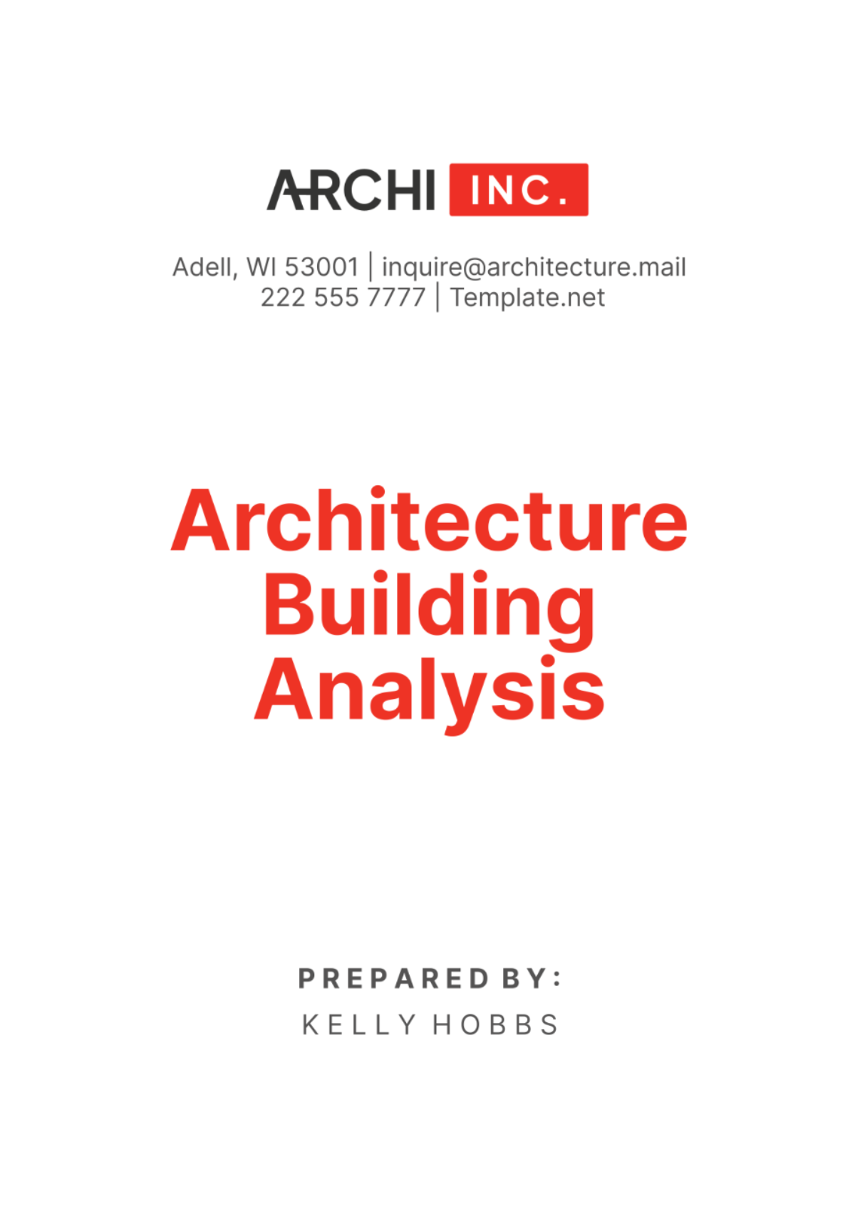 Architecture Building Analysis Template - Edit Online & Download