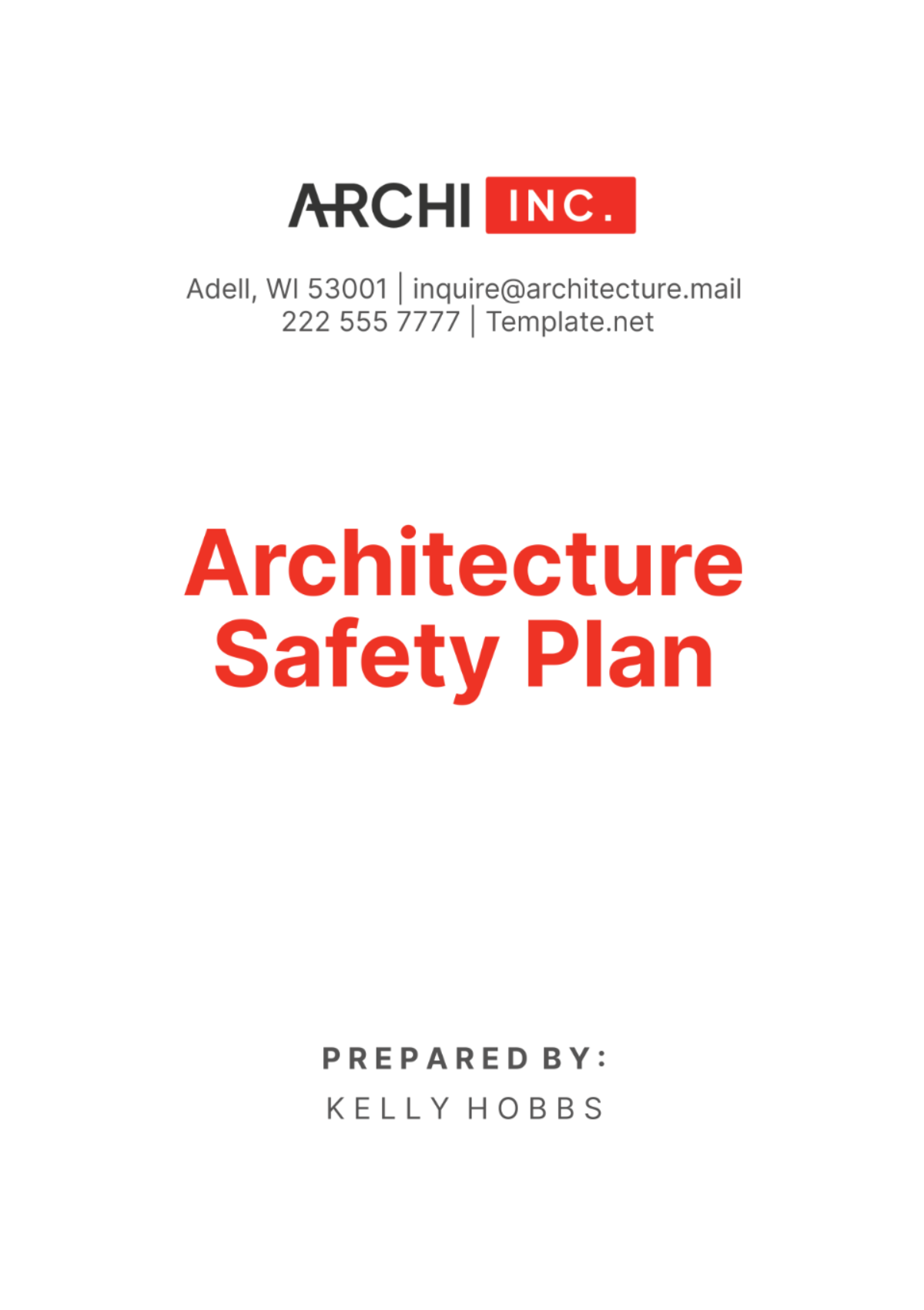 Architecture Safety Plan Template - Edit Online & Download