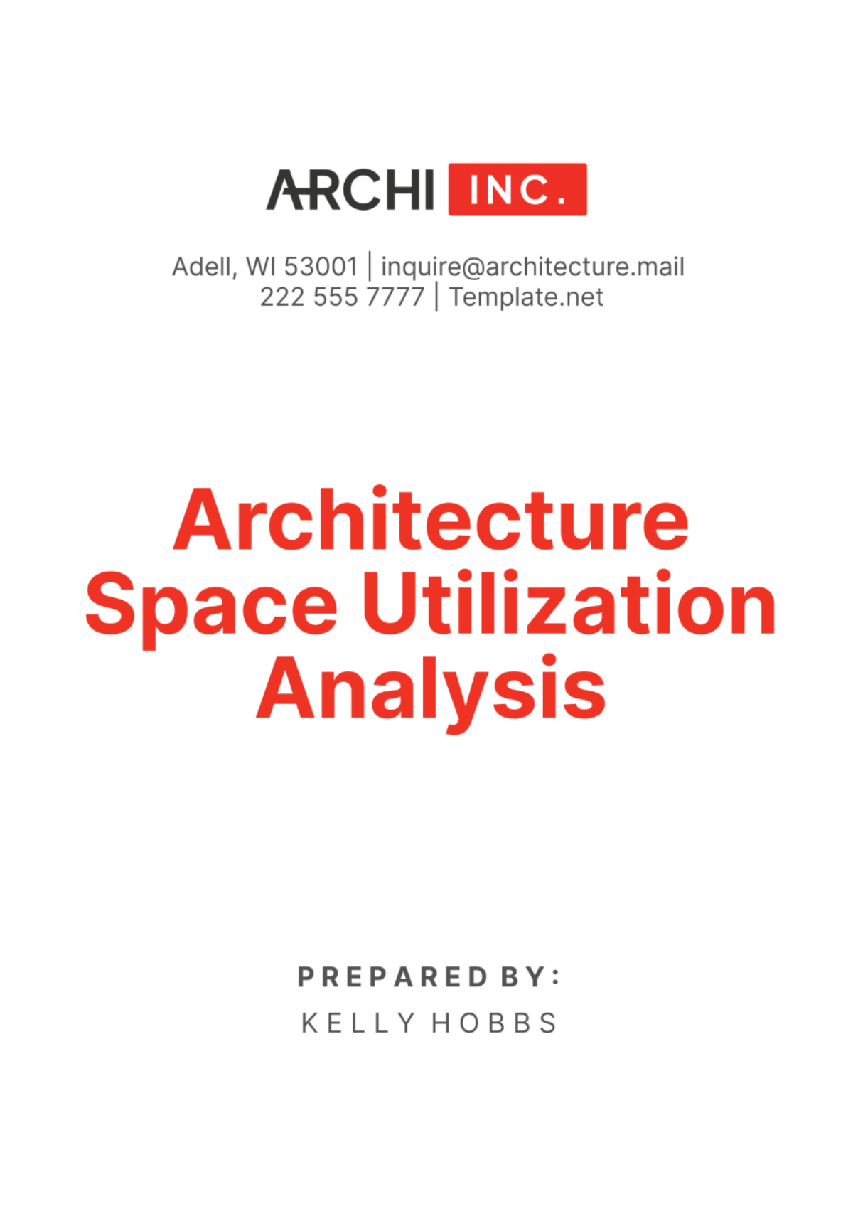 Architecture Space Utilization Analysis Template - Edit Online & Download