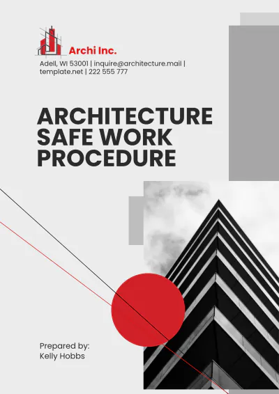 Free Architecture Safe Work Procedure Template to Edit Online