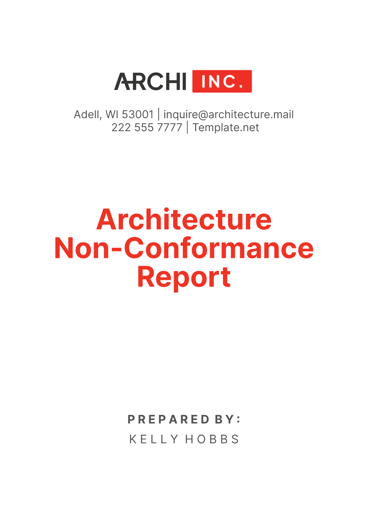 Architecture Non-Conformance Report Template - Edit Online & Download