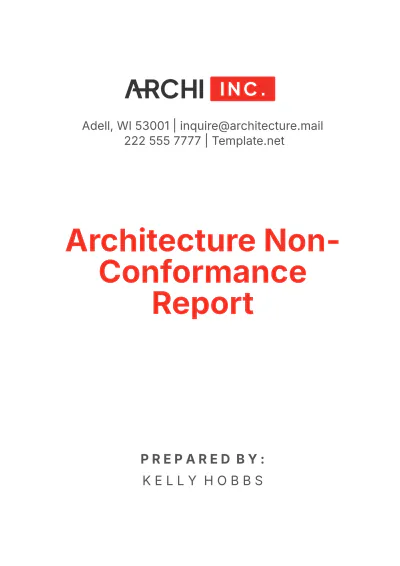 Free Architecture Non-Conformance Report Template to Edit Online