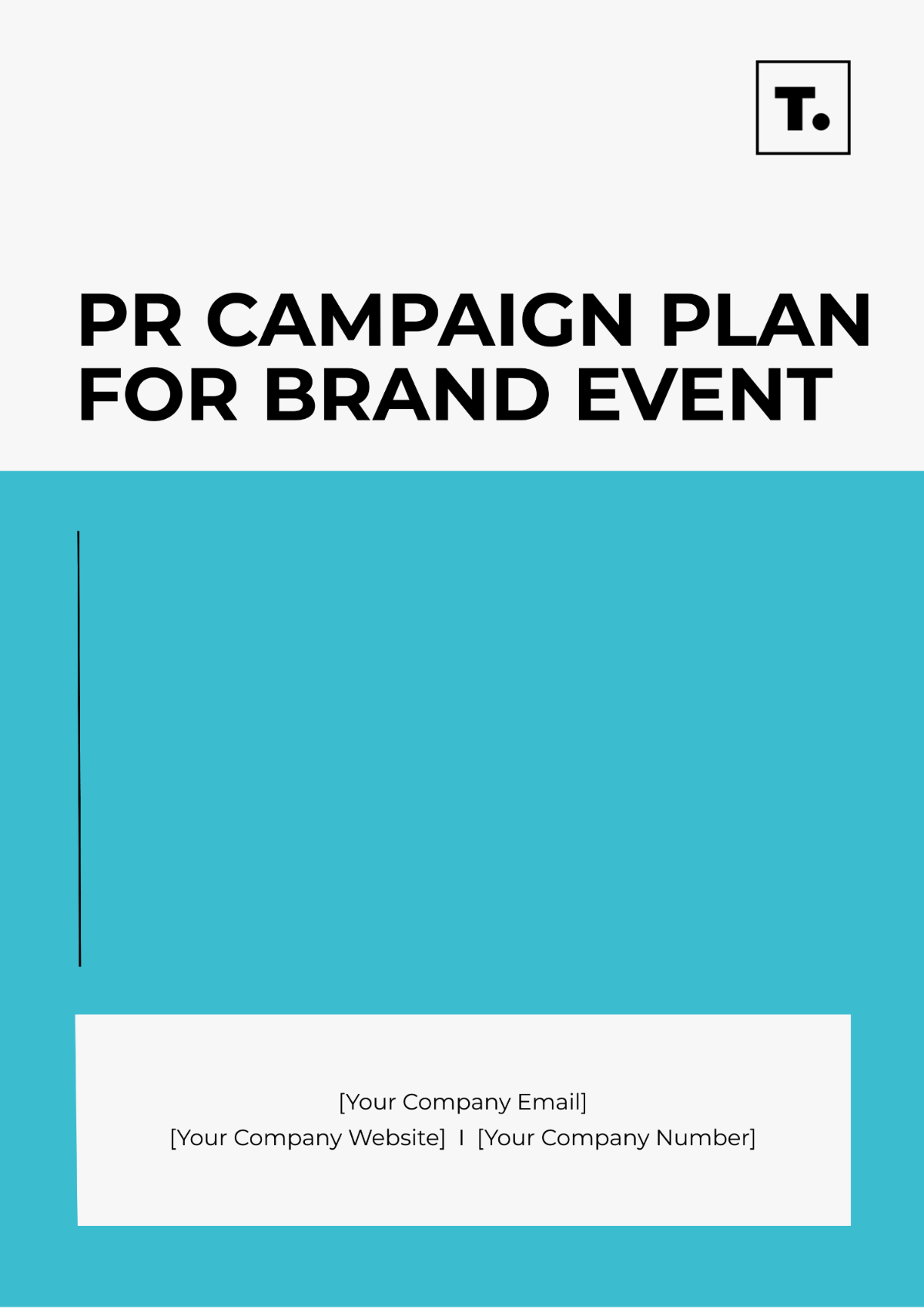 PR Campaign Plan For Brand Event Template