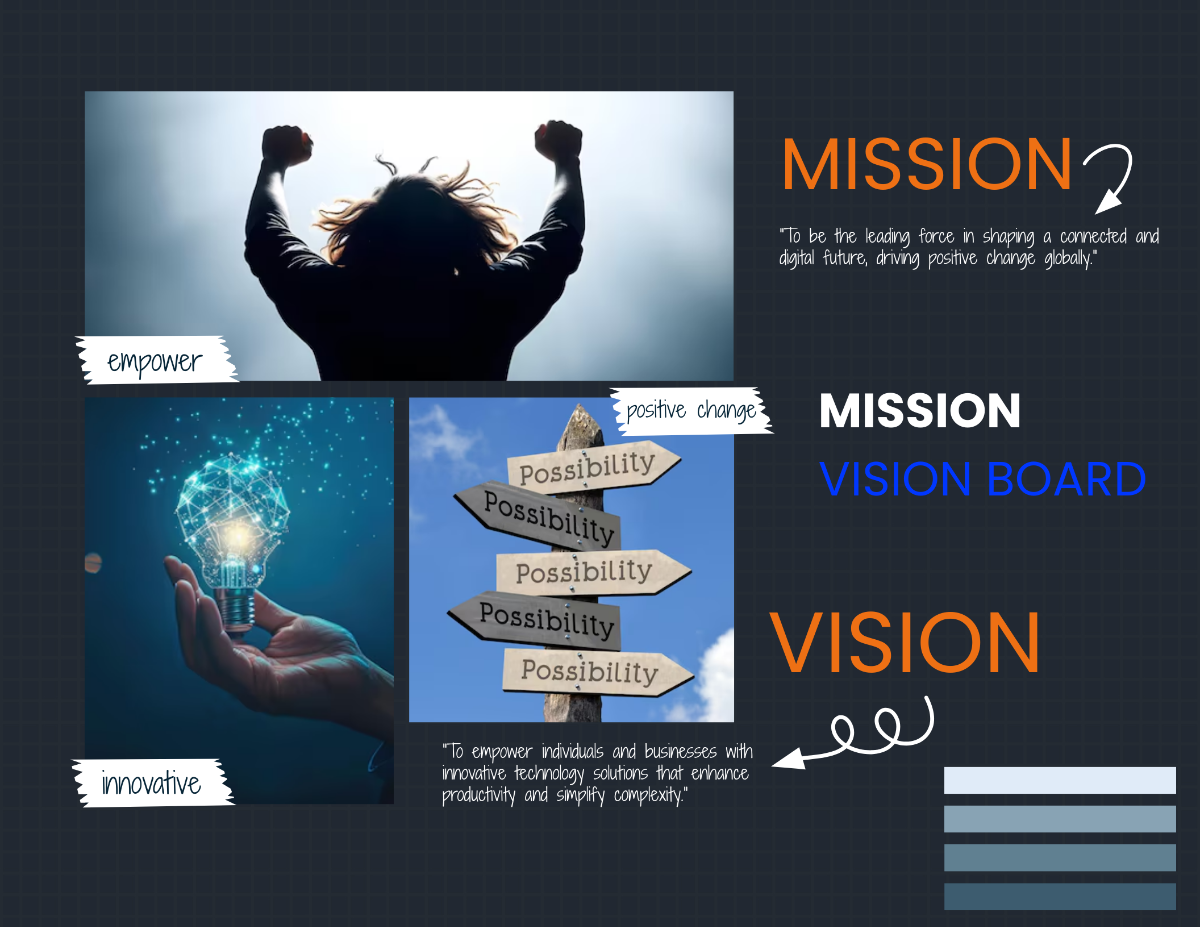 Mission Vision Board Template - Edit Online & Download