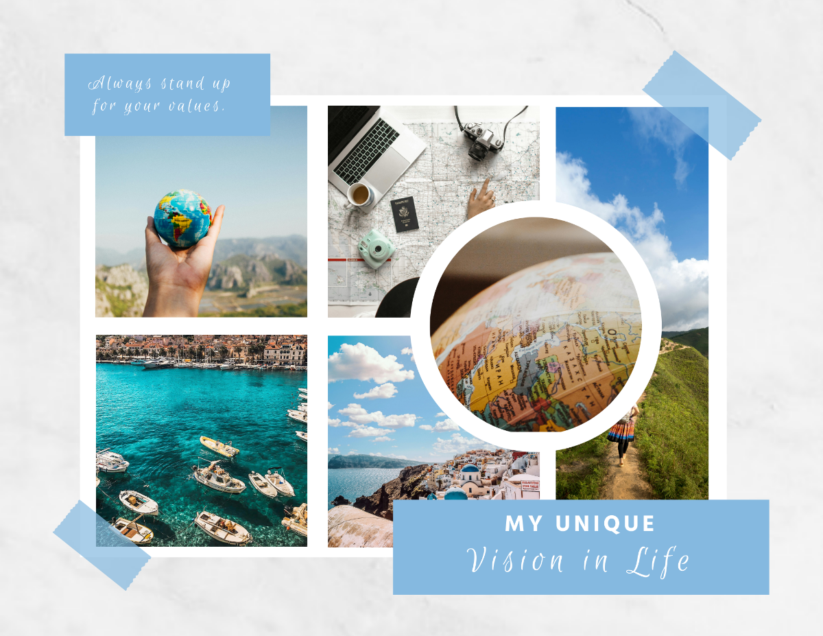 Unique Vision Board Template