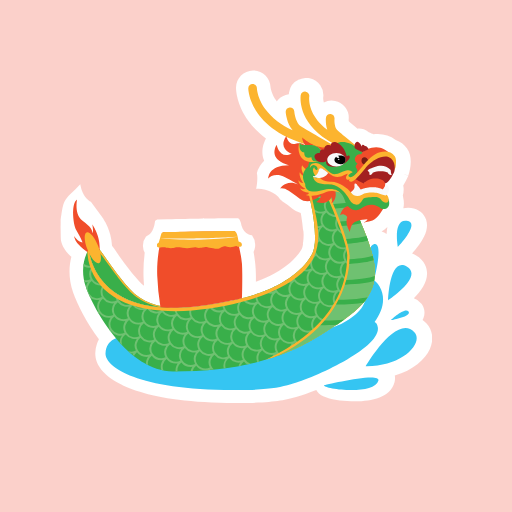 Dragon Boat Festival Clipart Template