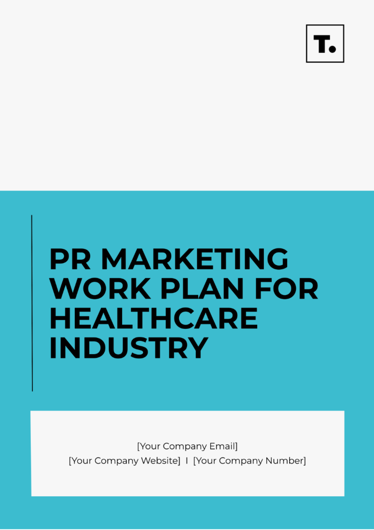 PR Marketing Work Plan For Healthcare Industry Template