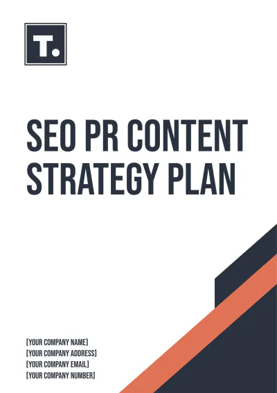 Free SEO PR Content Strategy Plan Template to Edit Online