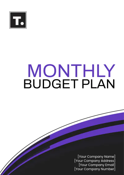 Free Monthly Budget Plan Template to Edit Online