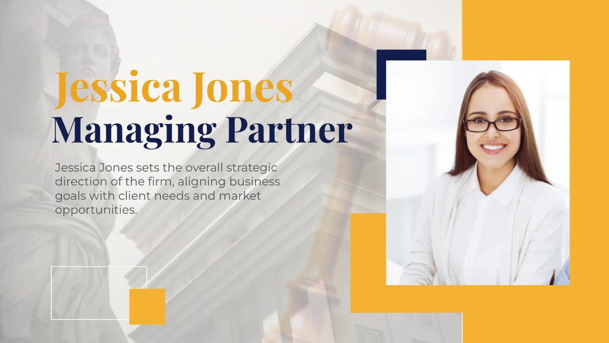 Free Law Firm Team Presentation Template to Edit Online