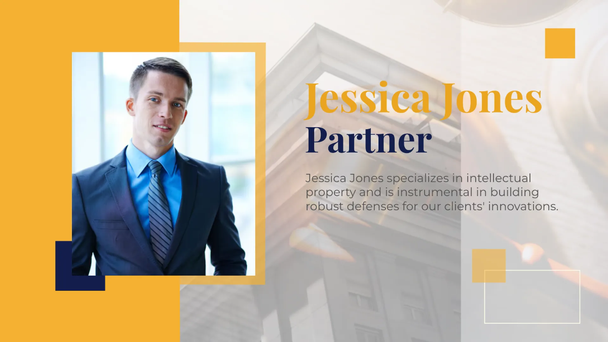 Free Law Firm Team Presentation Template to Edit Online