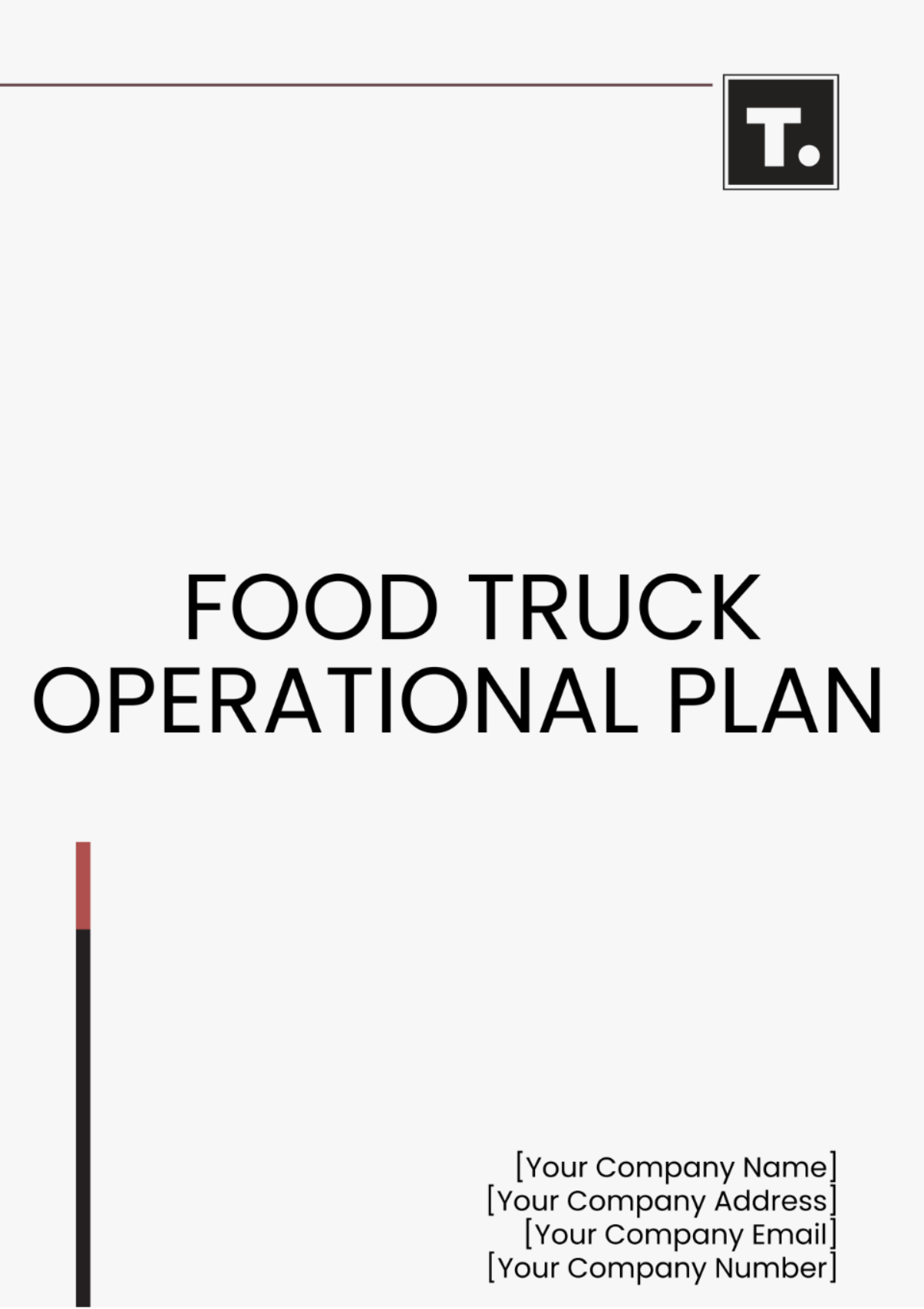 Food Truck Operational Plan Template - Edit Online & Download