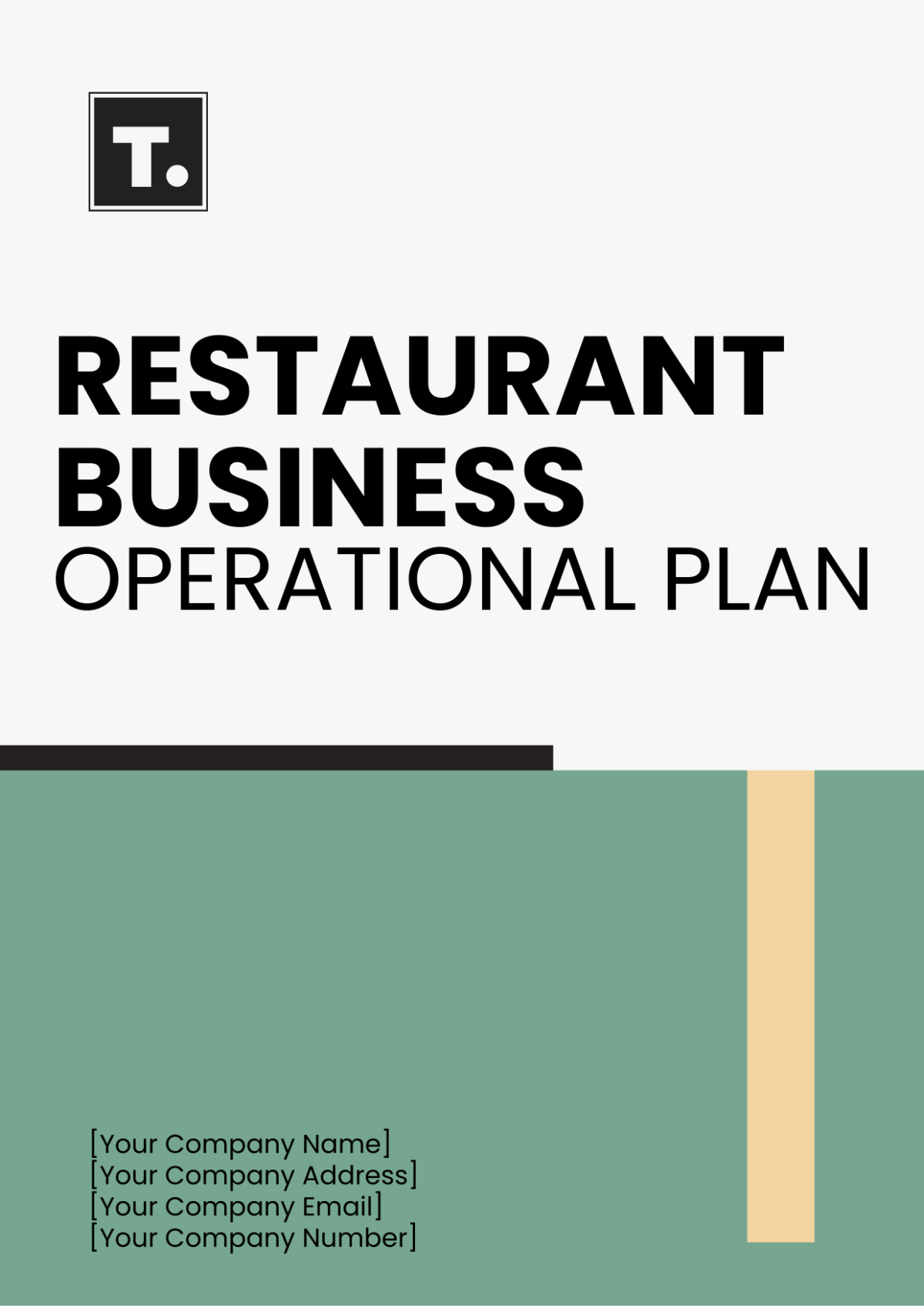 Restaurant Business Operational Plan Template - Edit Online & Download