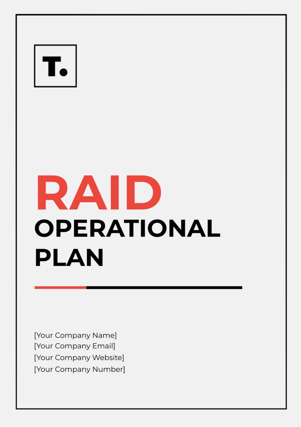 Raid Operation Plan Template - Edit Online & Download