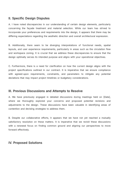 Free Architecture Complaint Letter Template to Edit Online