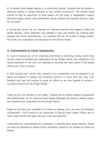 Free Architecture Complaint Letter Template to Edit Online