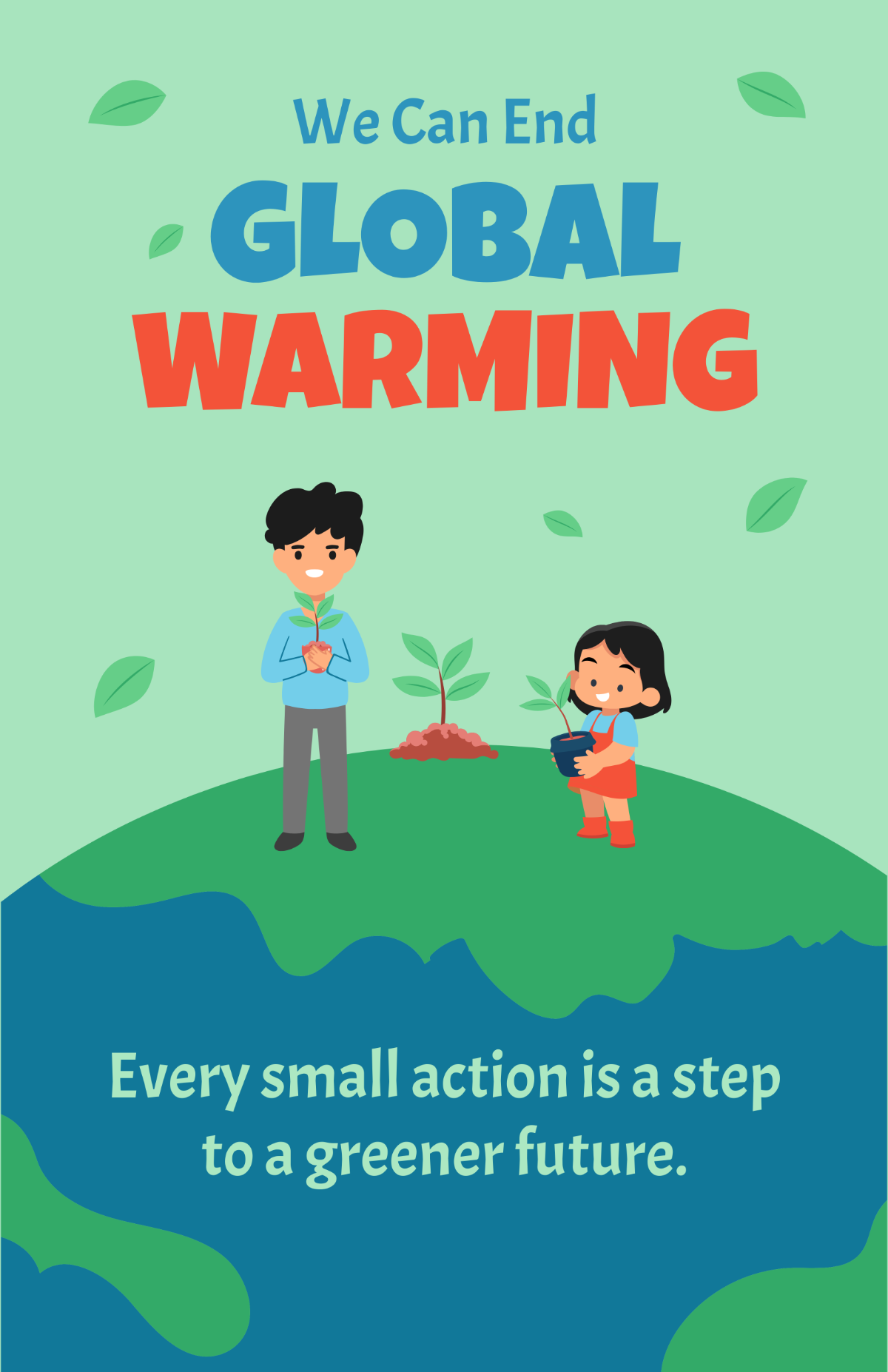 Global Warming Kids Poster Templates - Edit Online & Download Example ...