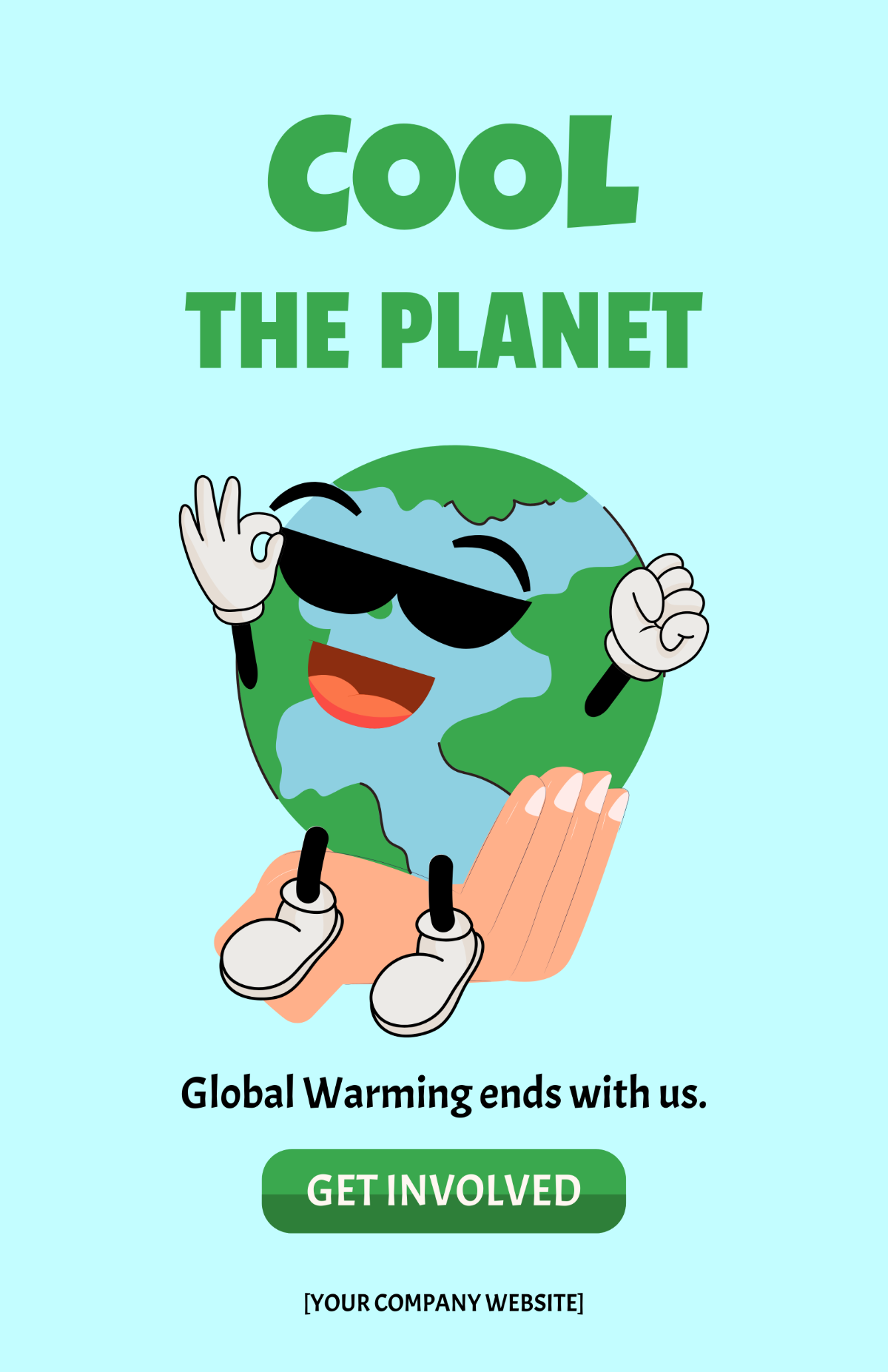 Global Warming Cartoon Poster