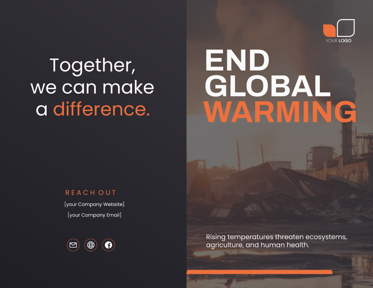 Global Warming Brochure Template - Edit Online & Download