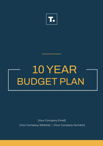 Free 10 Year Budget Plan Template to Edit Online