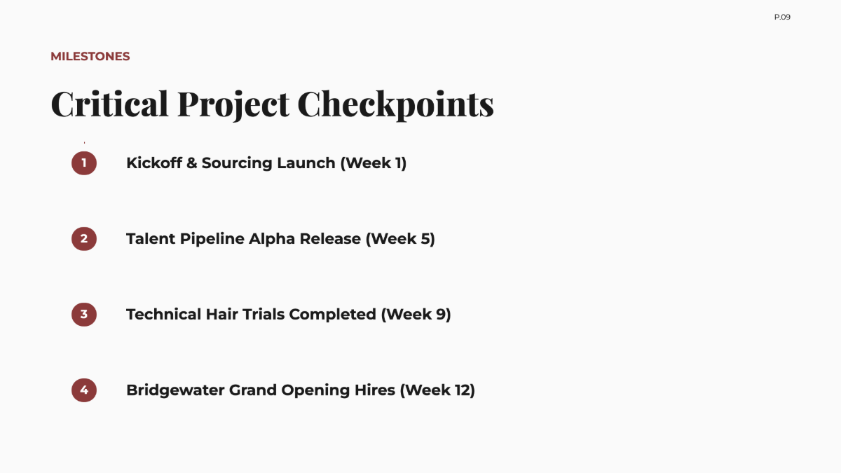 Free Recruitment Project Plan Template to Edit Online