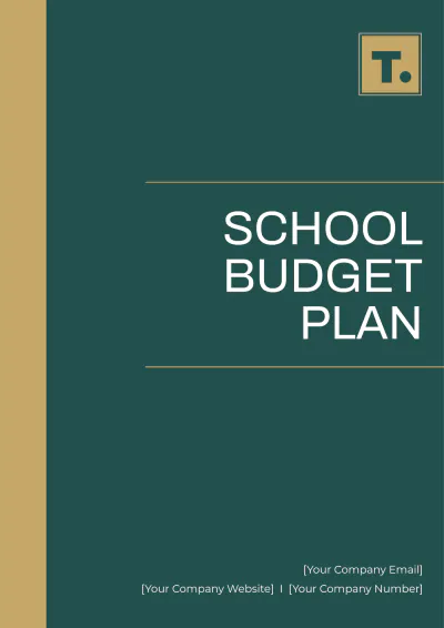 Free School Budget Plan Template to Edit Online
