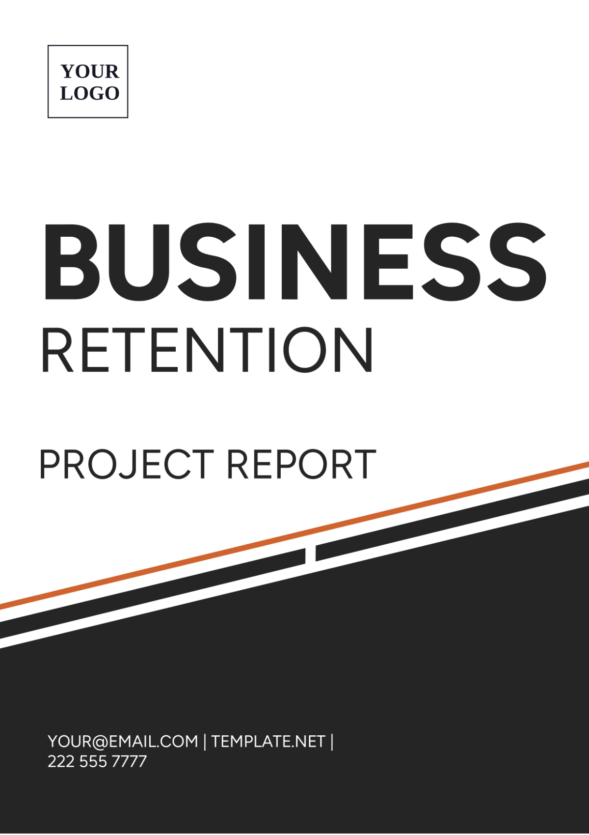 Business Retention Project Report Template - Edit Online & Download