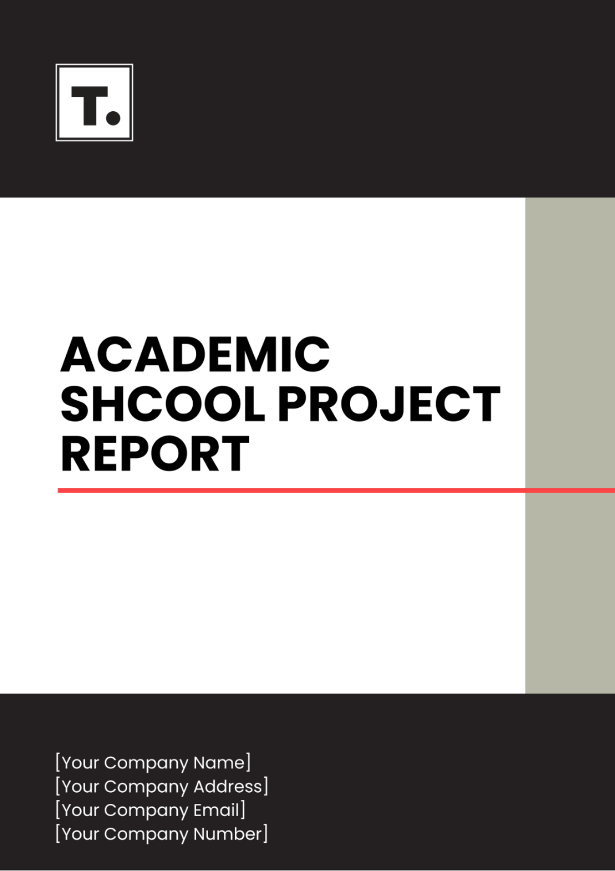 Academic School Project Report Template - Edit Online & Download