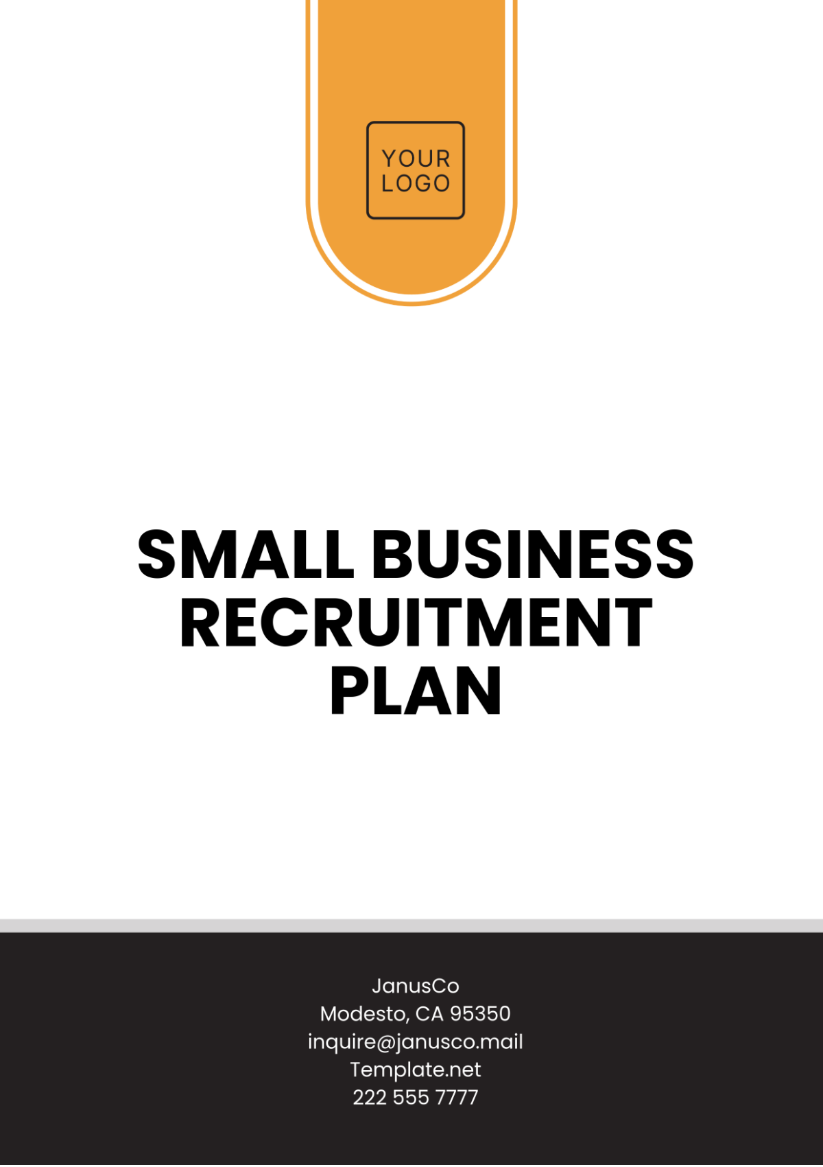 Small Business Recruitment Plan Template