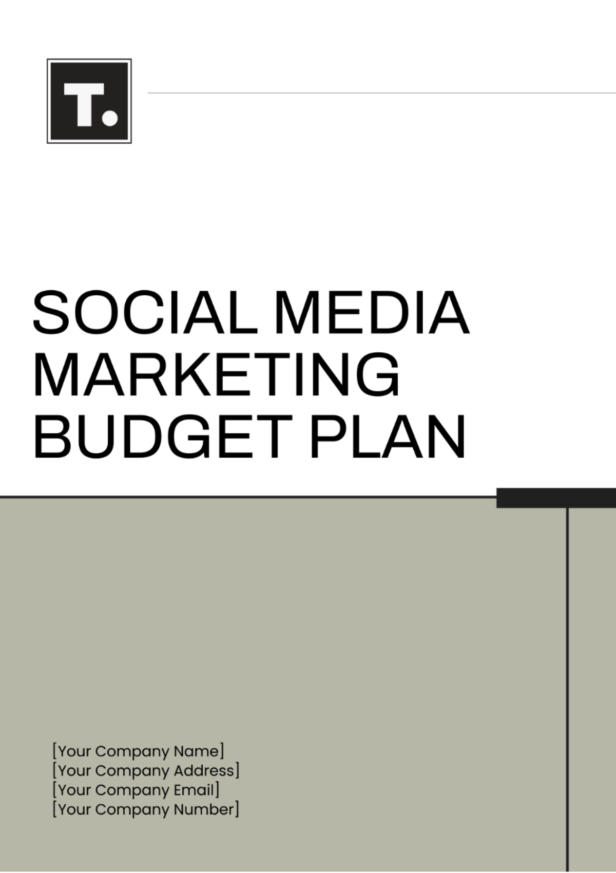 Social Media Marketing Budget Plan Template - Edit Online & Download