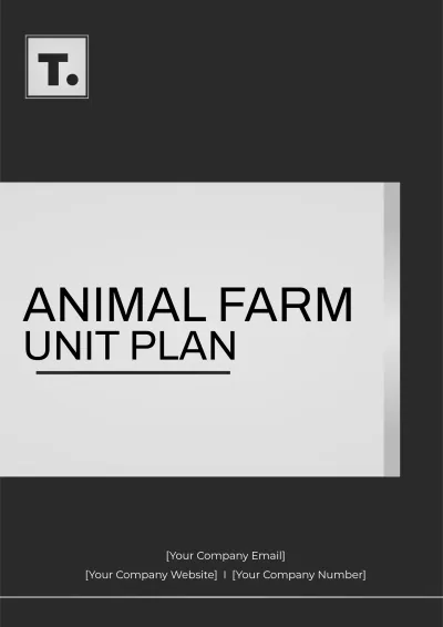 Free Animal Farm Unit Plan Template to Edit Online
