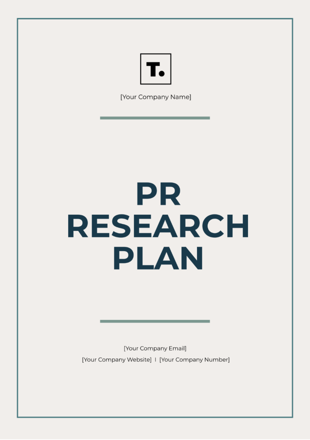 PR Research Plan Template - Edit Online & Download