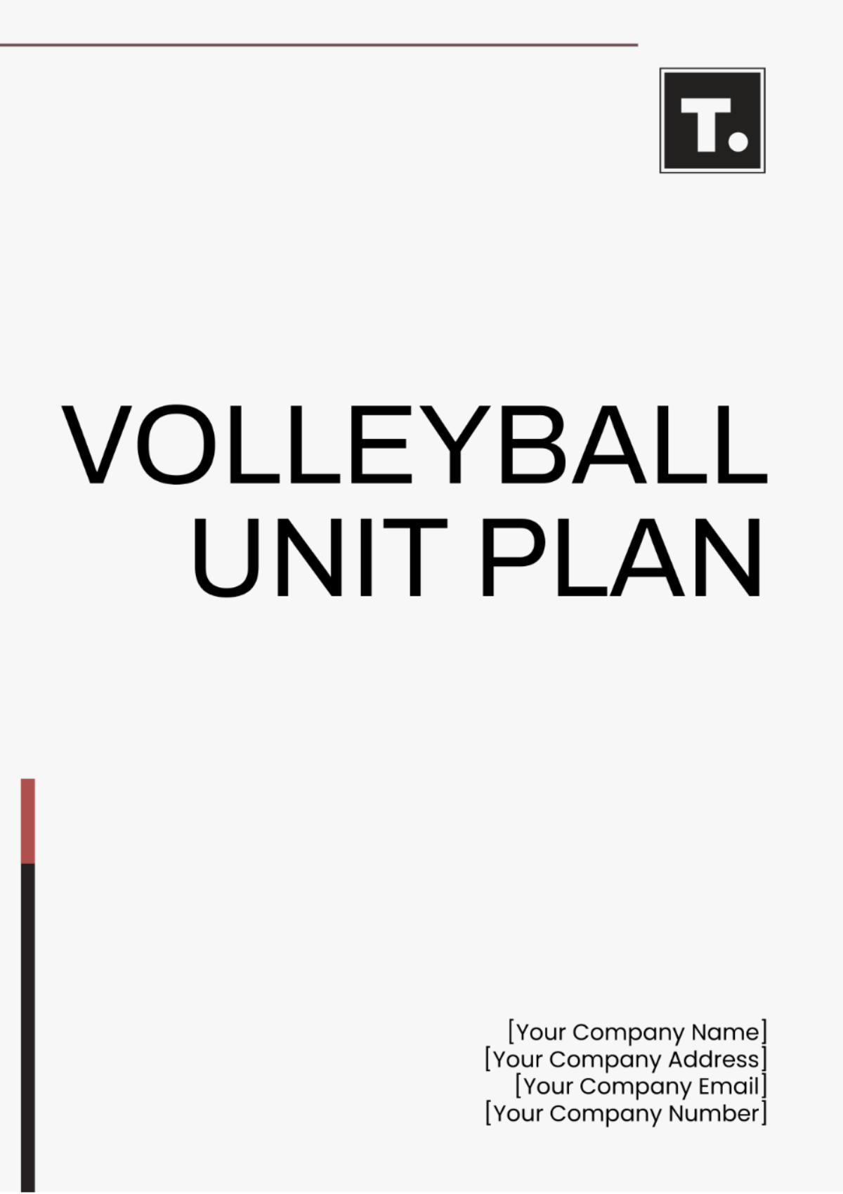 Volleyball Unit Plan Template - Edit Online & Download