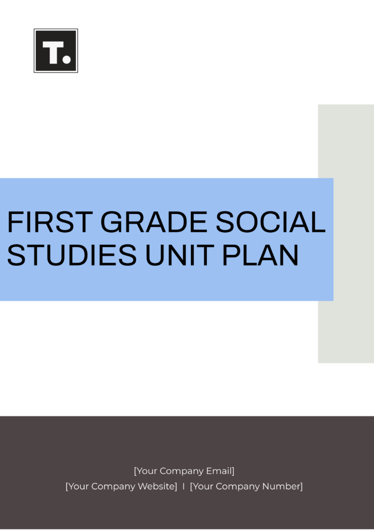 First Grade Social Studies Unit Plan Template - Edit Online & Download