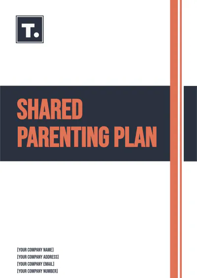 Free Shared Parenting Plan Template to Edit Online