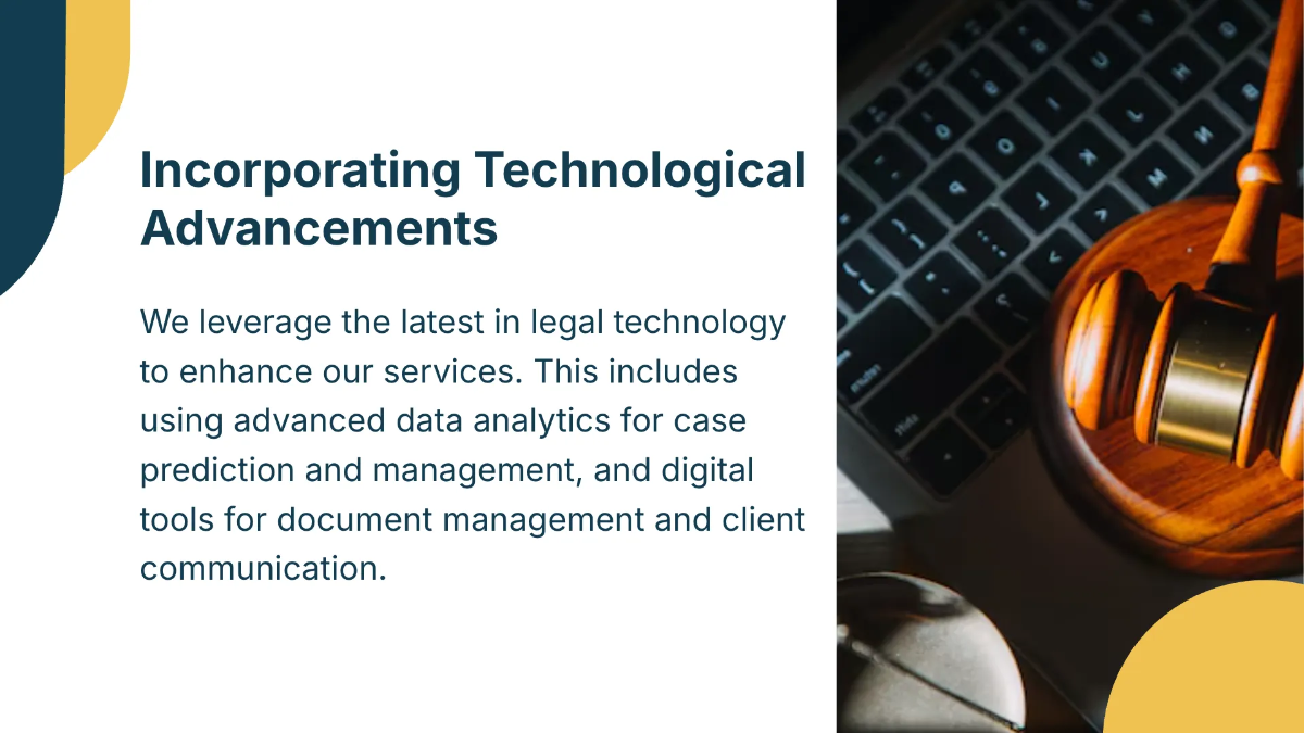 Free Law Firm Strategy Presentation Template to Edit Online