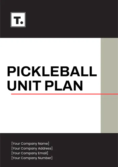 Free Pickleball Unit Plan Template to Edit Online