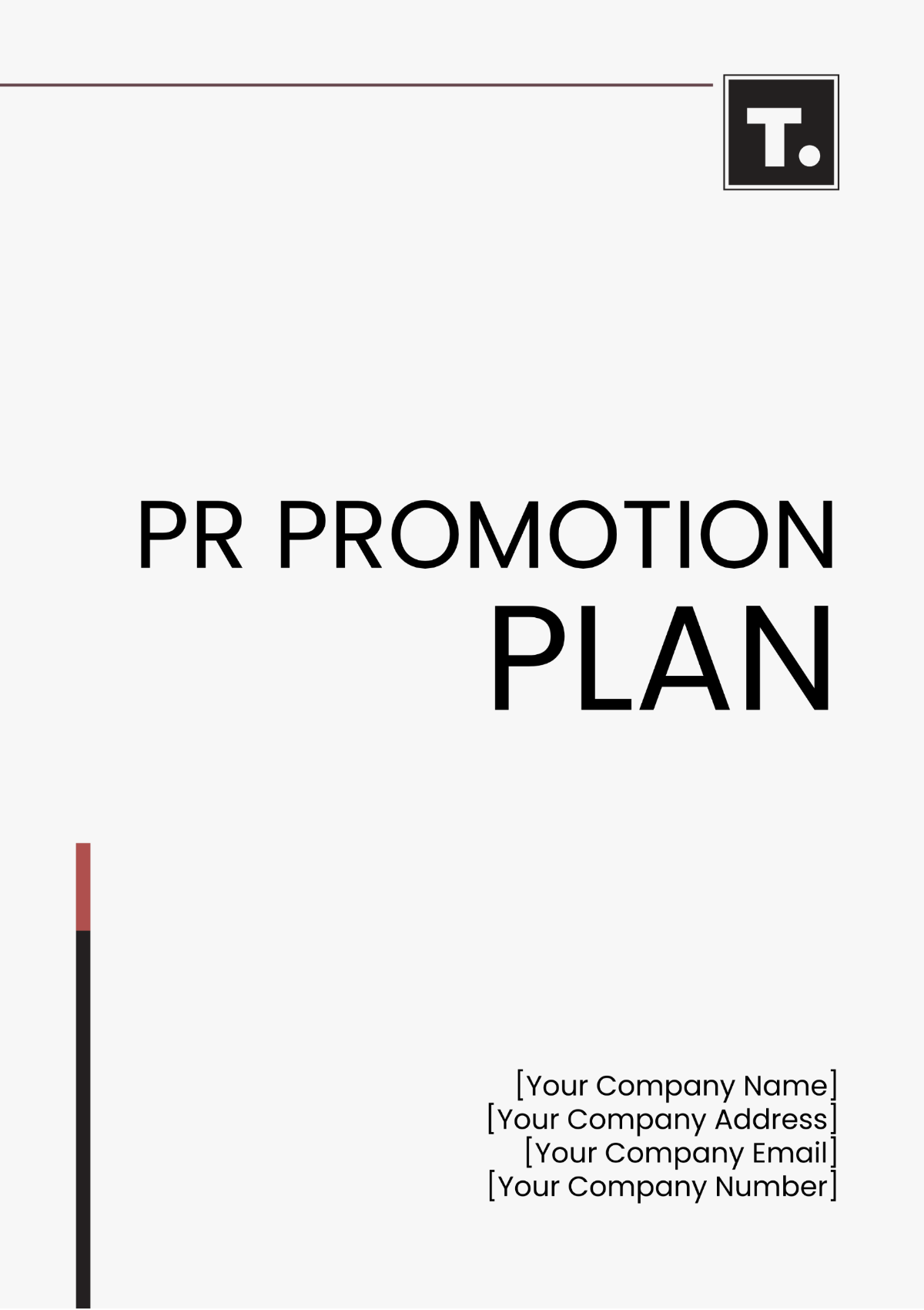 Free PR Promotion Plan Template - Edit Online & Download | Template.net