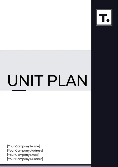Free Unit Plan Template to Edit Online