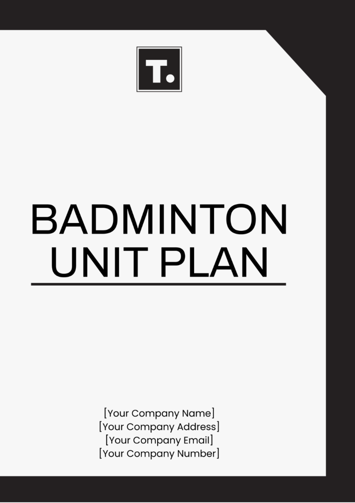 Badminton Unit Plan Template - Edit Online & Download