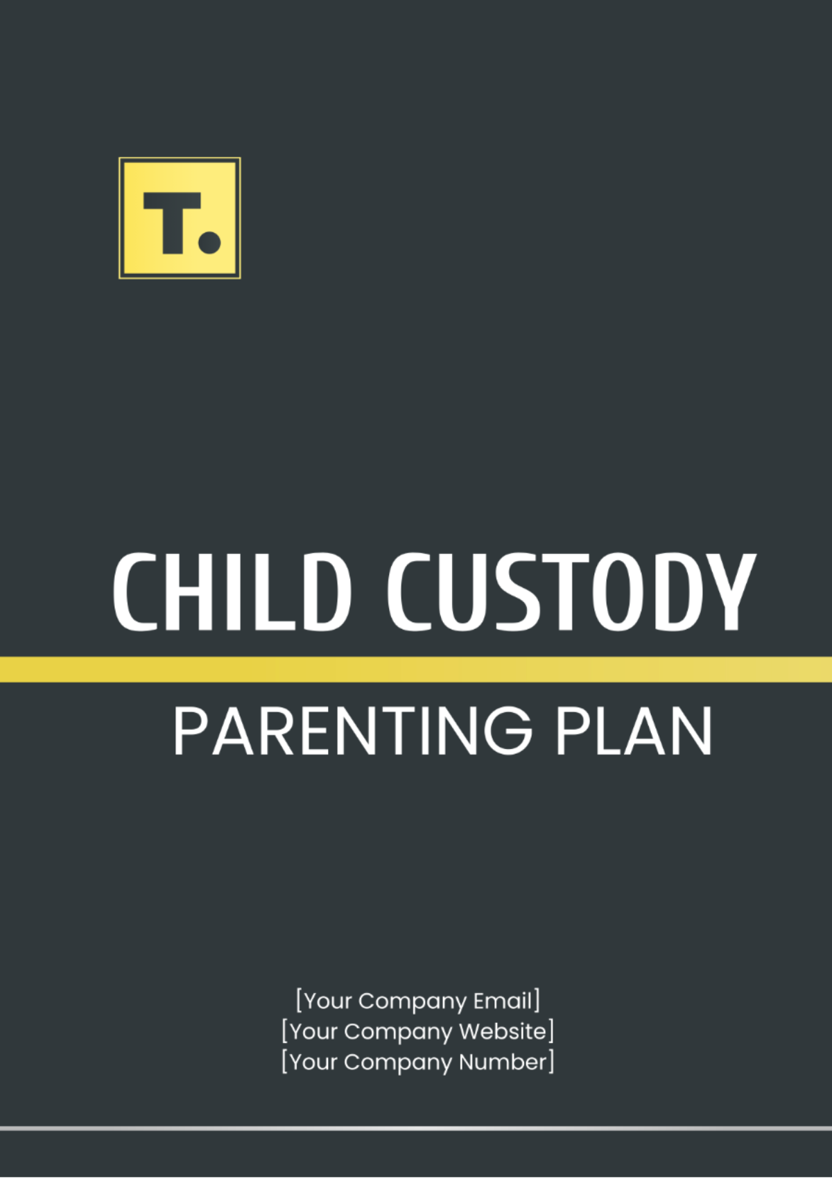 Child Custody Parenting Plan Template - Edit Online & Download