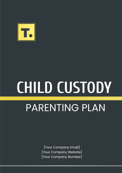 Free Child Custody Parenting Plan Template to Edit Online