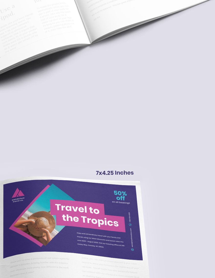 Sample Travel Magazine Ads Download