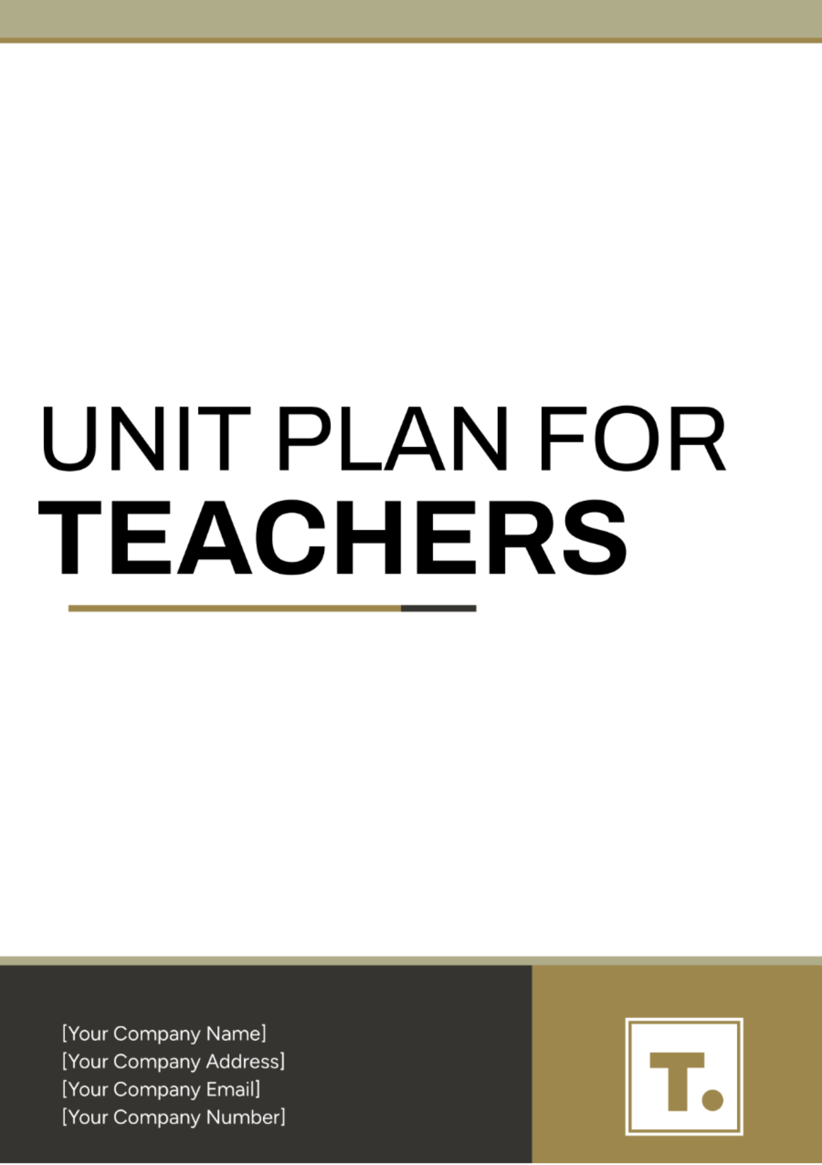 Unit Plan for Teachers Template - Edit Online & Download